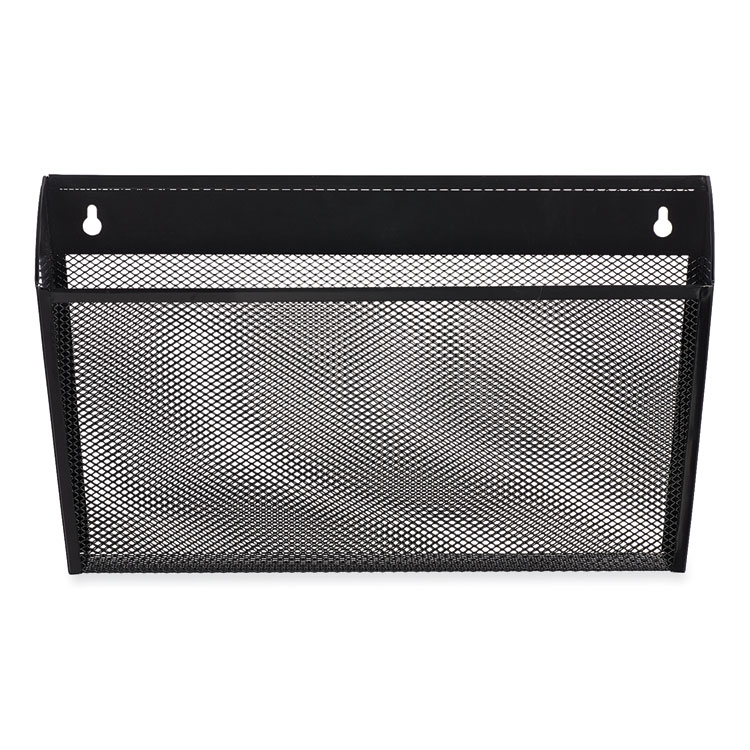 Universal Metal Mesh Wall File, Letter Size, 14" x 3.1" x 8.2", Black (UNV20026)
