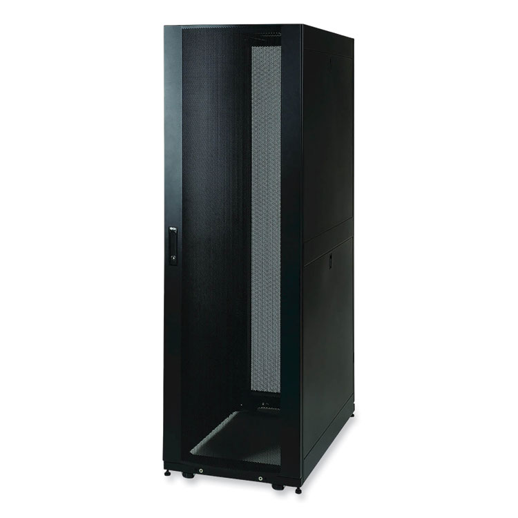 Tripp Lite by Eaton SmartRack Standard-Depth Rack Enclosure Cabinet Kit, 42U, 3,000 lbs Capacity (TRPSR42UBKD)