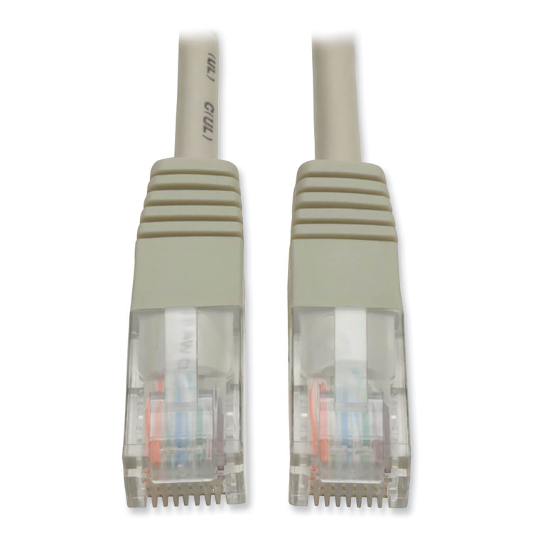 Tripp Lite by Eaton CAT5e 350 MHz Molded Patch Cable, 100 ft, Gray (TRPN002100GY)