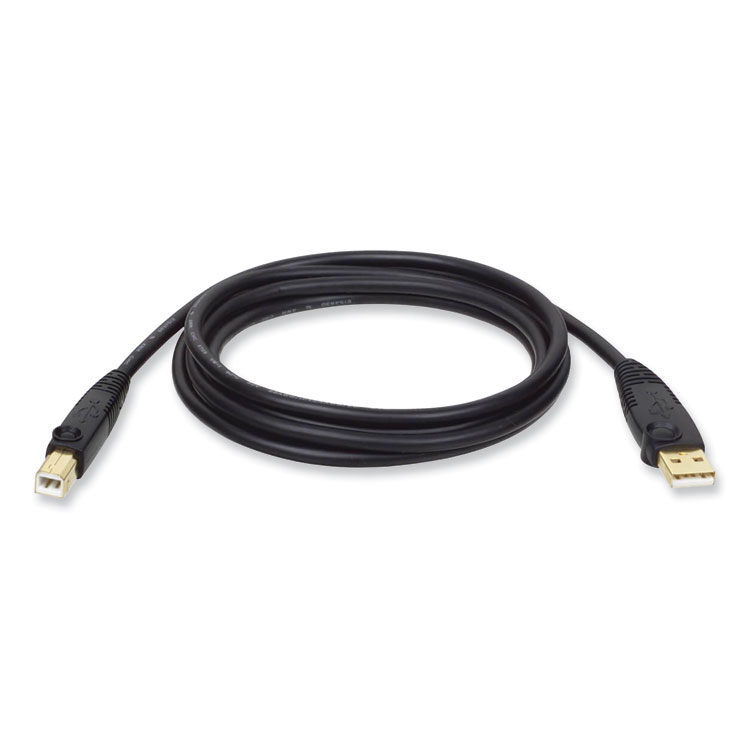 Tripp Lite by Eaton USB 2.0 A/B Cable (M/M), 15 ft, Black (TRPU022015)