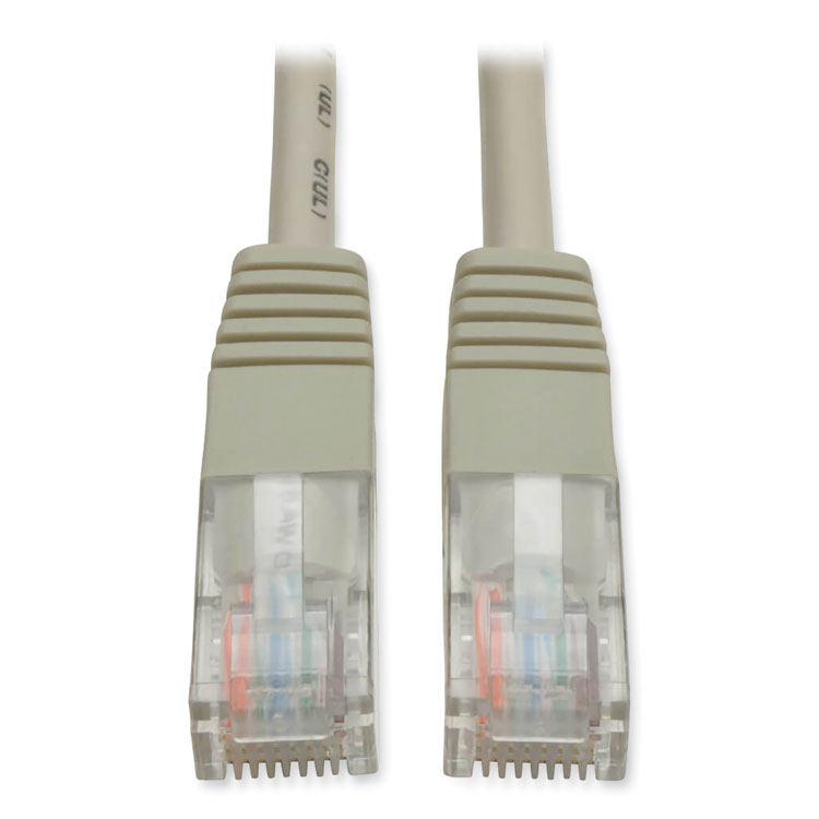 Tripp Lite by Eaton CAT5e 350 MHz Molded Patch Cable, 50 ft, Gray (TRPN002050GY)