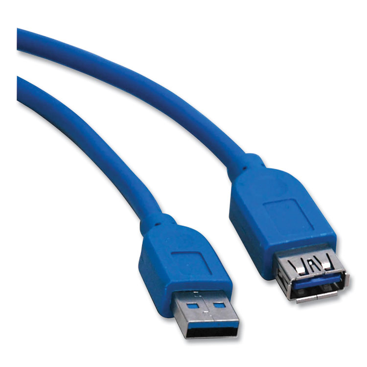 Tripp Lite by Eaton USB 3.0 SuperSpeed Extension Cable, 10 ft, Blue (TRPU324010)