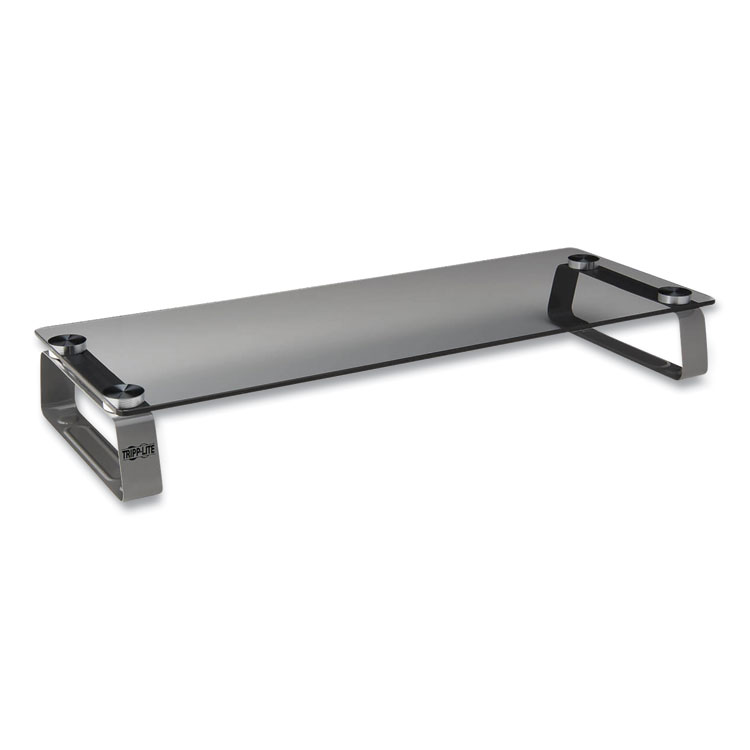 Tripp Lite by Eaton Universal Glass-Top Monitor Riser, 22" x 8" x 3", Clear, Supports 3.9 lbs (TRPMR2208G)