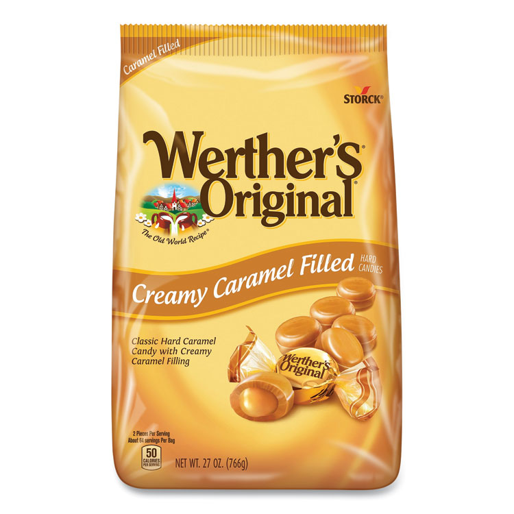 Werther's Original Hard Candies, Caramel, 27 oz Bag (WRT46055)