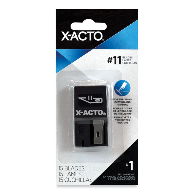 X-ACTO No. 11 Nonrefillable Blade Dispenser, 15/Pack (EPIX411)