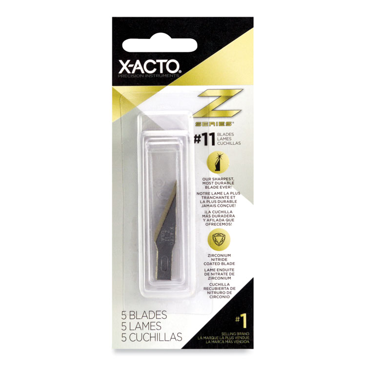 X-ACTO Z Series #11 Replacement Blades, 5/Pack (EPIXZ211W)