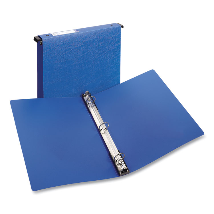 AVE14800 - Avery Hanging Storage Flexible Non-View Binder with Round Rings, 3 Rings, 1" Capacity, 11 x 8.5, Blue (AVE14800)