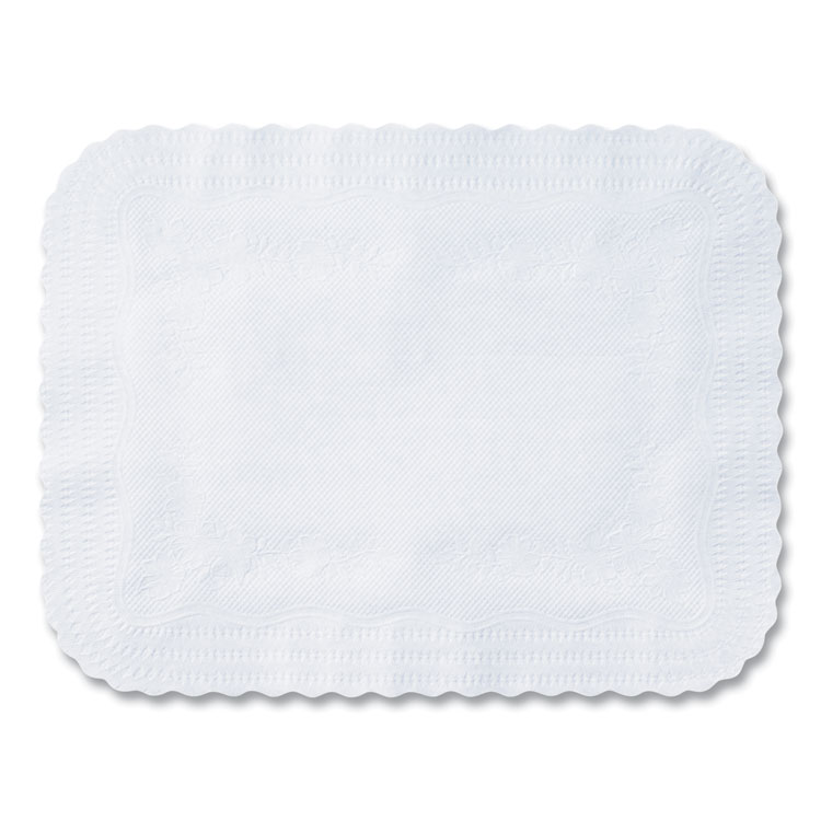 Hoffmaster Scalloped Edge Traymat, Bond Paper, 12.75 x 16.5, White, 1,000/Carton (HFM410211)