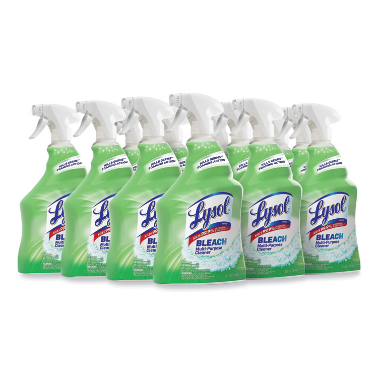 LYSOL Brand Multi-Purpose Cleaner with Bleach, 32 oz Spray Bottle, 12/Carton (RAC78914CT)
