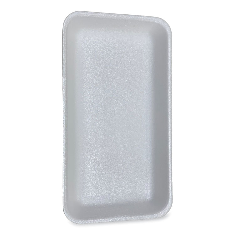 GEN Meat Trays, #15P, 14.44 x 7.88 x 1.37, White, Foam, 200/Carton (GEN15PWH)