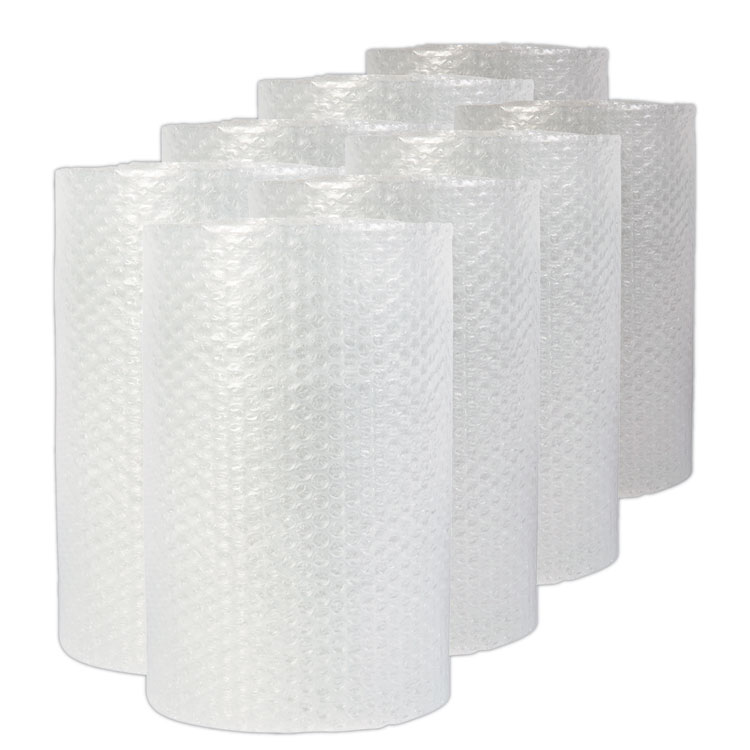 Universal Bubble Packaging, 0.19" Thick, 12" x 200 ft, Perforated Every 12", Clear, 8/Carton (UNV4087906)