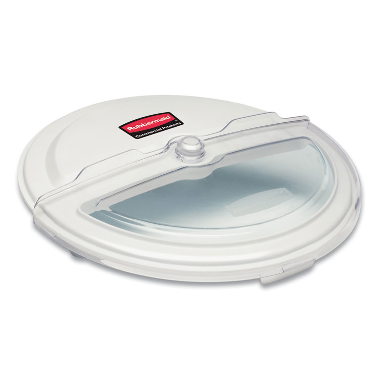Rubbermaid Commercial ProSave Sliding Lid Conversion Kit for Brute Containers, 23.5" Diameter x 5.25" h, White, Plastic (RCPFG9G7800WHT)