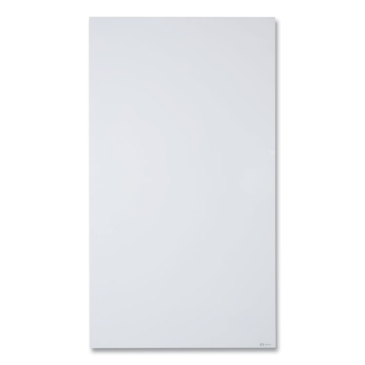 Quartet InvisaMount Vertical Magnetic Glass Dry-Erase Boards, 42" x 74", White Surface (QRTQ014274IMW)