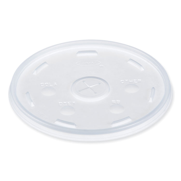 Dart Lids for Foam Cups and Containers, Fits 32 oz/44 oz/60 oz Hot Cups, Plastic, Translucent, 1,000/Carton (DCC32SL1)