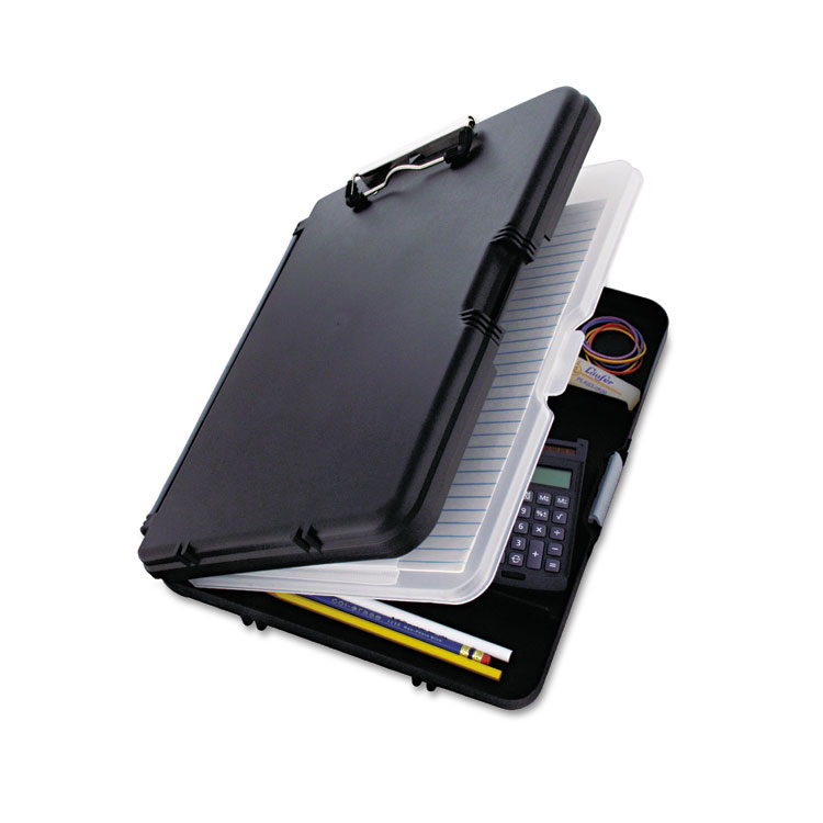 Saunders WorkMate II Storage Clipboard, 0.5" Clip Capacity, Holds 8.5 x 11 Sheets, Black/Charcoal (SAU00552)