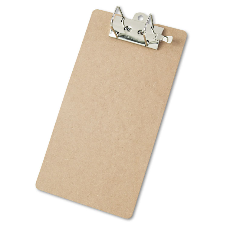 Saunders Recycled Hardboard Archboard Clipboard, 2.5" Clip Capacity, Holds 8.5 x 14 Sheets, Brown (SAU05713)