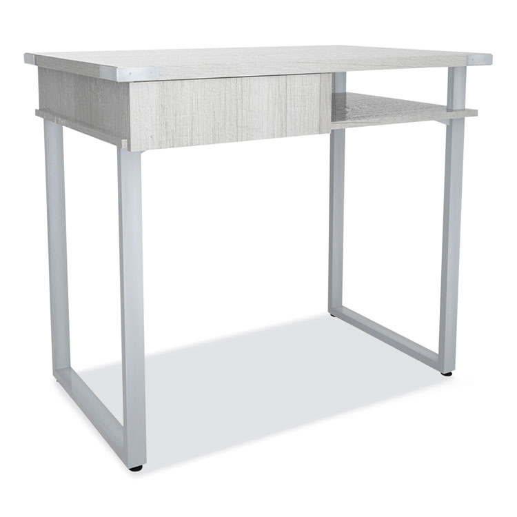 Safco Mirella SOHO Desk with Drawer, 36.25" x 22.25" x 30", Gray (SAF5512WAH)