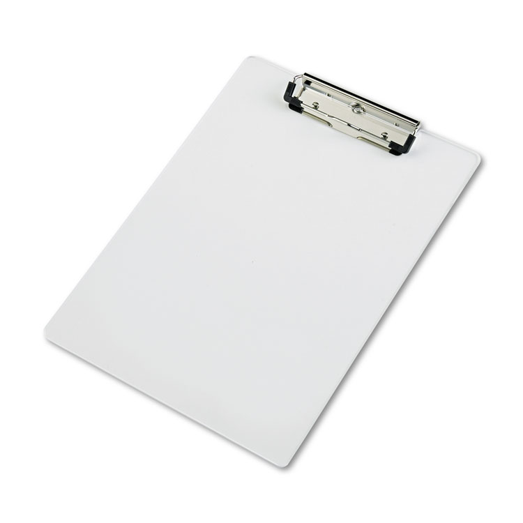 Saunders Acrylic Clipboard, 0.5" Clip Capacity, Holds 8.5 x 11 Sheets, Clear (SAU21565)