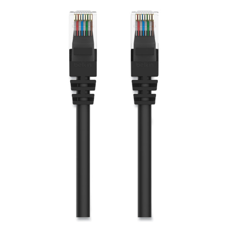 Belkin CAT6 UTP Computer Patch Cable, 10 ft, Black (BLKA3L98010BLKS)