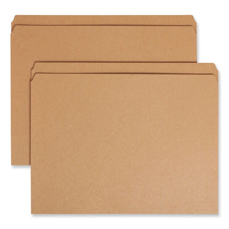 Smead Heavyweight Kraft File Folder, Straight Tabs, Letter Size, 0.75" Expansion, 11-pt Kraft, Brown, 100/Box (SMD10710)
