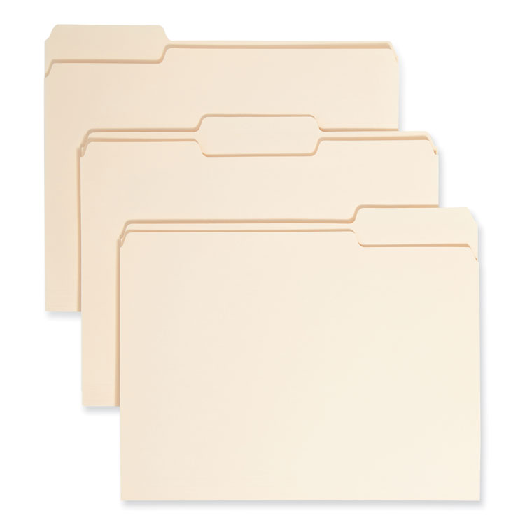 Smead Manila File Folders, 1/3-Cut Tabs: Assorted, Letter Size, 0.75" Expansion, Manila, 24/Pack (SMD11928)