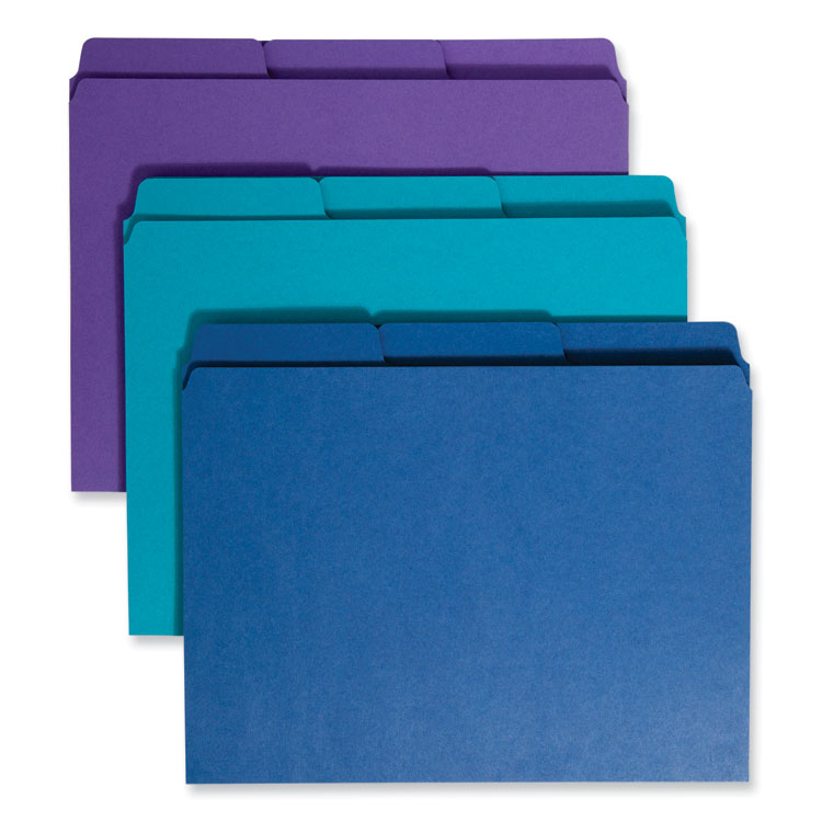 Smead SuperTab Organizer Folder, 1/3-Cut Tabs: Assorted, Letter Size, 0.75" Expansion, Assorted Colors, 3/Pack (SMD11989)