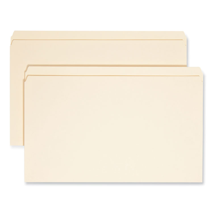 Smead Manila File Folders, Straight Tabs, Legal Size, 0.75" Expansion, Manila, 100/Box (SMD15300)