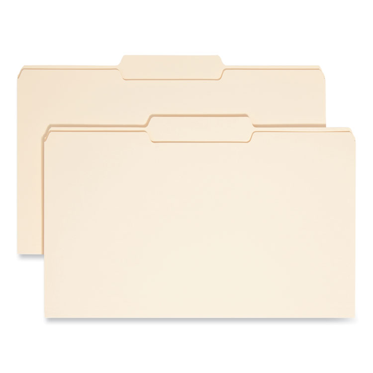 Smead Manila File Folders, 1/3-Cut Tabs: Center Position, Legal Size, 0.75" Expansion, Manila, 100/Box (SMD15332)