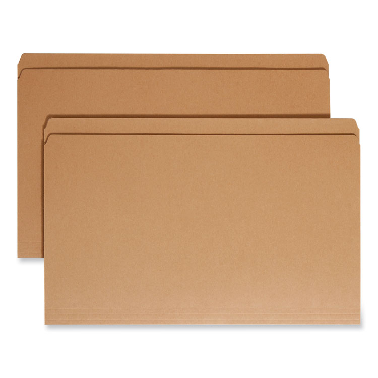Smead Heavyweight Kraft File Folder, Straight Tabs, Legal Size, 0.75" Expansion, 11-pt Kraft, Brown, 100/Box (SMD15710)