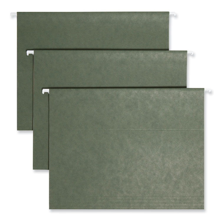 Smead Hanging Folders, Letter Size, 1/3-Cut Tabs, Standard Green, 25/Box (SMD64035)