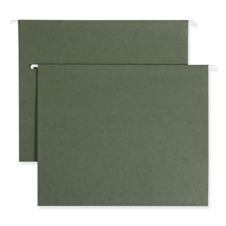 Smead Box Bottom Hanging File Folders, 1" Capacity, Letter Size, Standard Green, 25/Box (SMD64239)