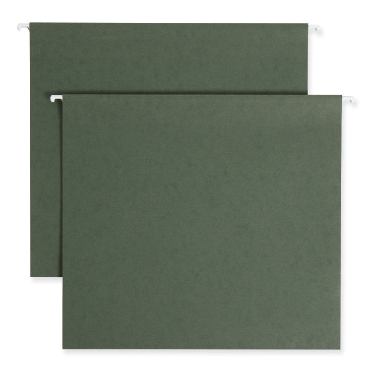 Smead Box Bottom Hanging File Folders, 3" Capacity, Letter Size, Standard Green, 25/Box (SMD64279)