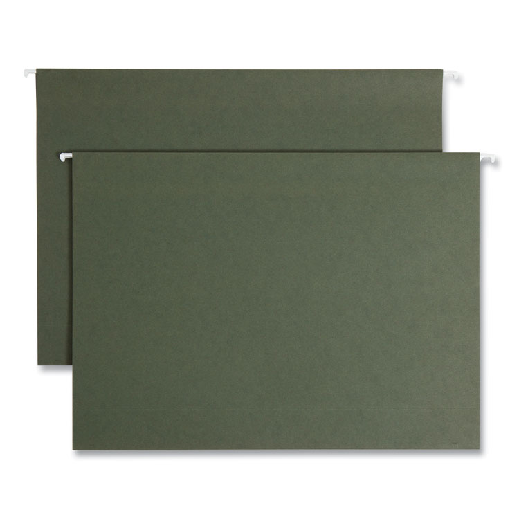 Smead Box Bottom Hanging File Folders, 3" Capacity, Legal Size, Standard Green, 25/Box (SMD64379)