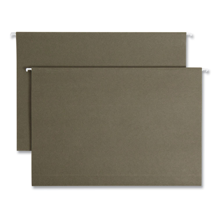 Smead Box Bottom Hanging File Folders, 2" Capacity, Legal Size, Standard Green, 25/Box (SMD65095)