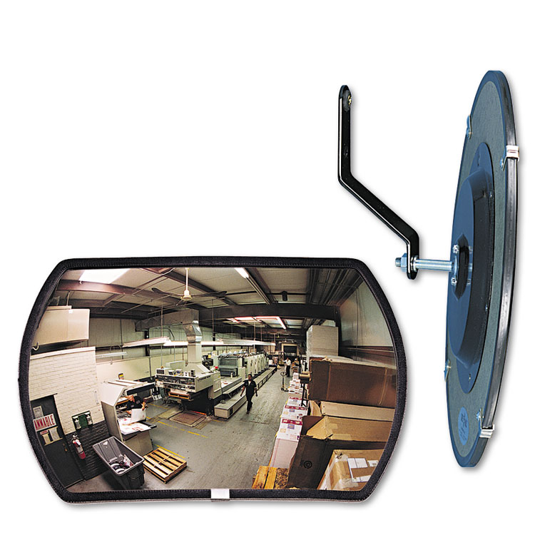 See All 160 degree Convex Security Mirror, Round Rectangular, 18"w x 12"h (SEERR1218)