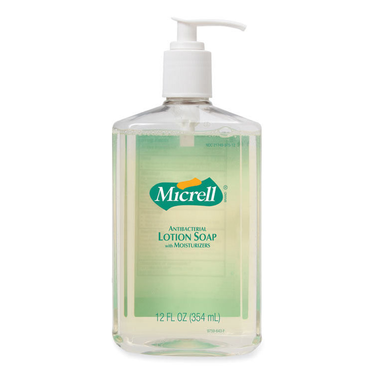MICRELL Antibacterial Lotion Soap, Light Scent, 12 oz (GOJ9759)