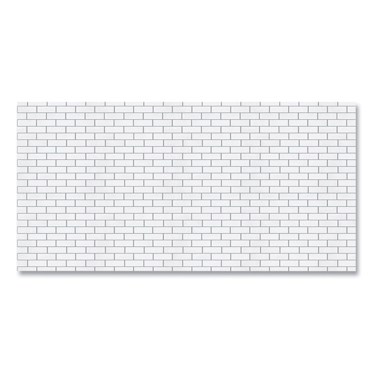 Pacon Fadeless Paper Roll, 50 lb Bond Weight, 48 x 50 ft, White Subway Tile (PAC57505)