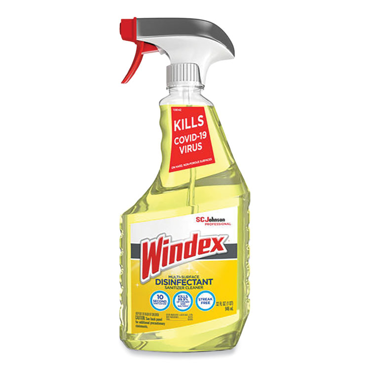 Windex Multi-Surface Disinfectant Cleaner, Citrus Scent, 32 oz Spray Bottle (SJN682266EA)