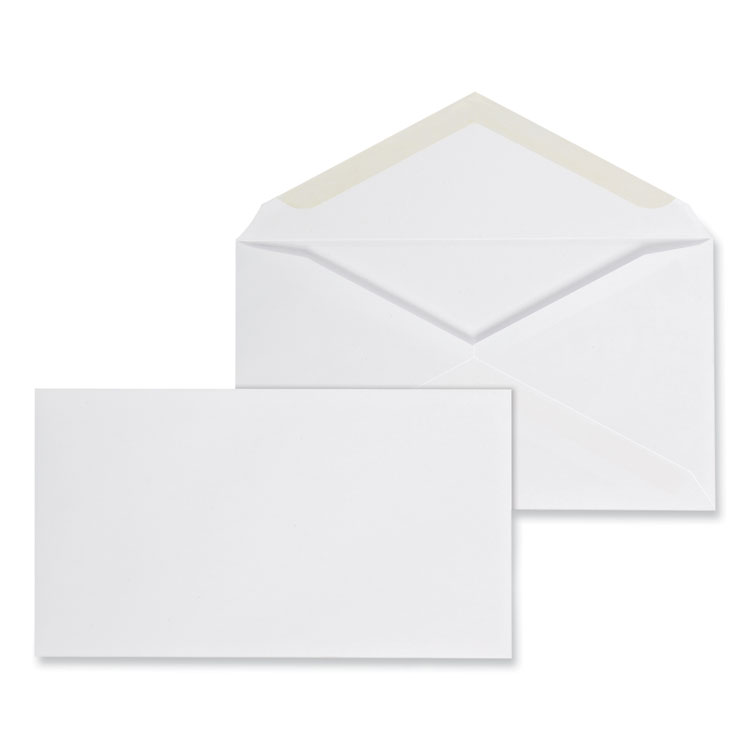 Universal Open-End Business Envelope, #6 3/4, Square Flap, Gummed Closure, 3.06 x 6.6, White, 125/Box (UNV35226)