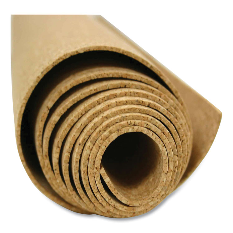 Ghent Natural Cork Roll, 48.5" x 0.25" x 144", Natural Brown (GHE14RK412)