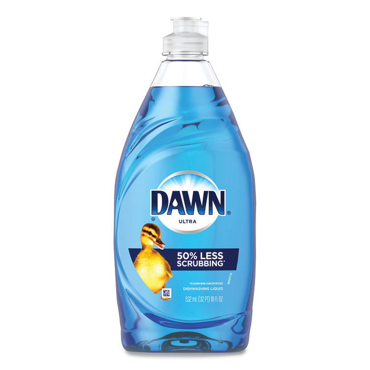 Dawn Ultra Liquid Dish Detergent, Original Scent, 18 oz Pour Bottle, 10/Carton (PGC09403)