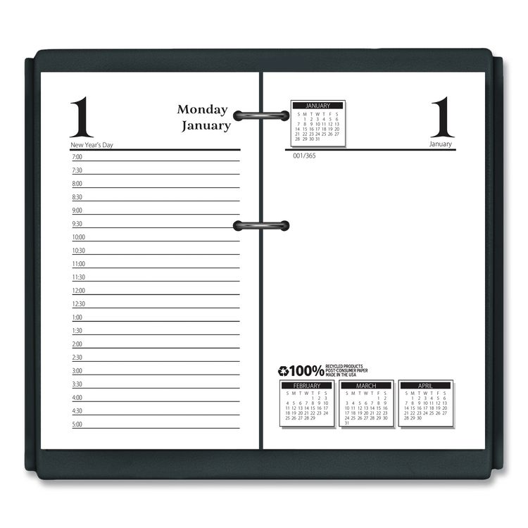 House of Doolittle Economy Daily Desk Calendar Refill, 3.5 x 6, White Sheets, 12-Month (Jan to Dec): 2026 (HOD4717)