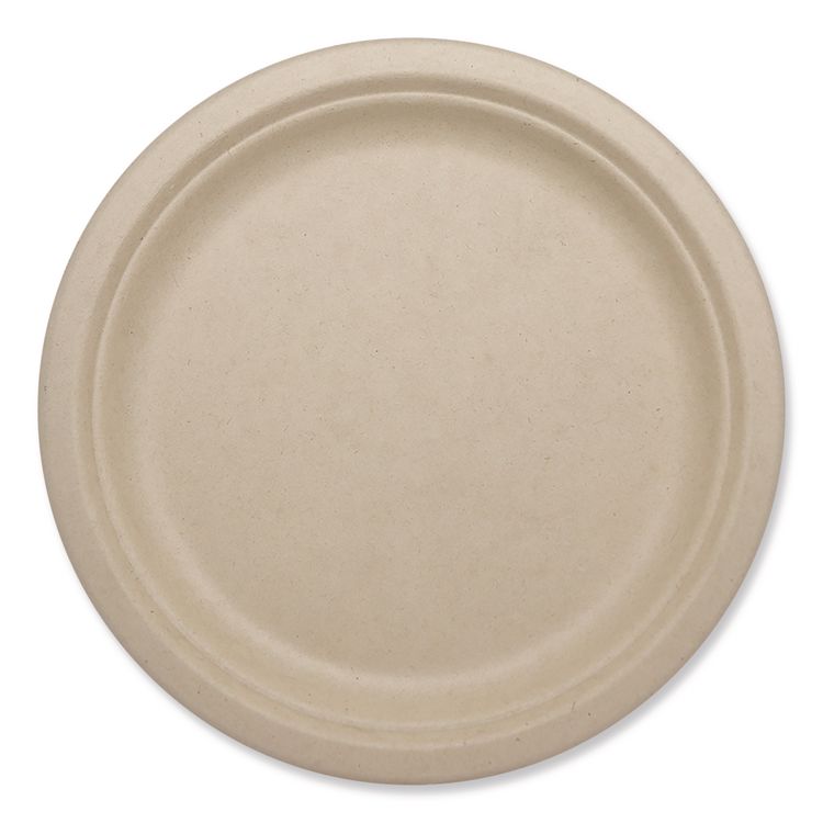World Centric Fiber Plates, Paper, 10.1" dia, Natural, 800/Carton (WORPLSCU10LFP)