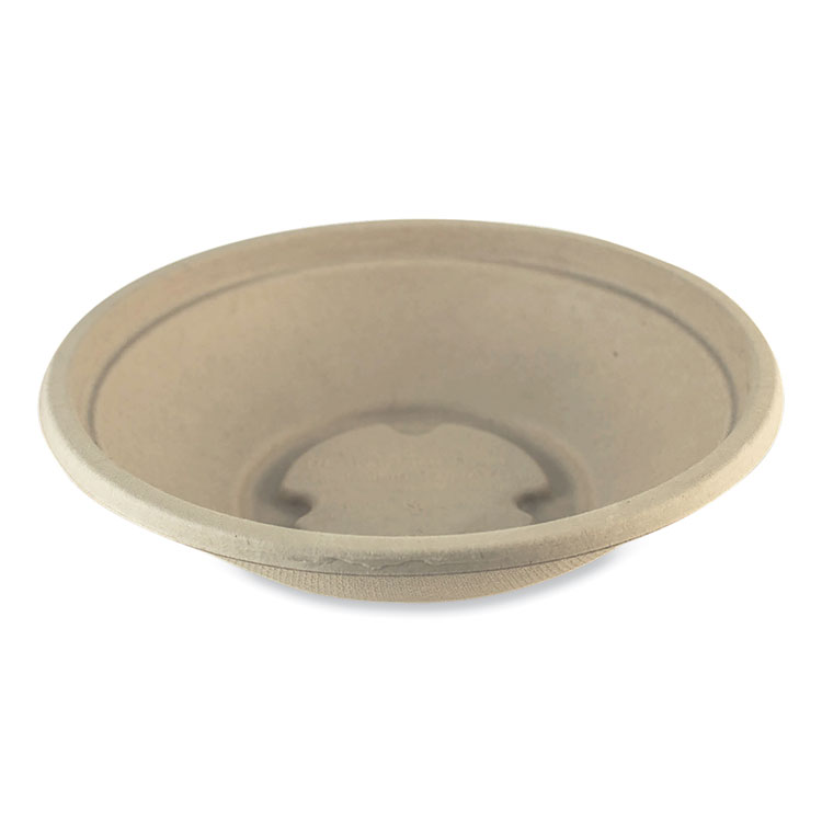 World Centric Fiber Bowls, 16 oz, 7.4 x 7.4 x 1.9, Natural, Paper, 500/Carton (WORBOSC16LFS)