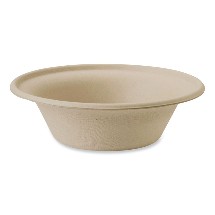 World Centric Fiber Bowls, 11.5 oz, 6 x 6 x 1.7, Natural, Paper, 1,000/Carton (WORBOSCU11LFP)