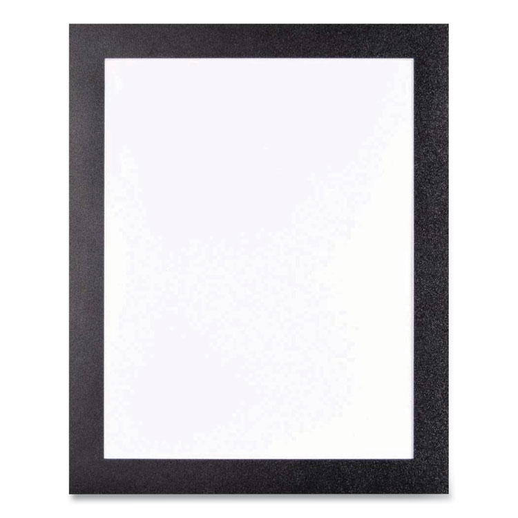 deflecto Self Adhesive Sign Holders, 11 x 17 Insert, Clear with Black Border, 2/Pack (DEF68886B)