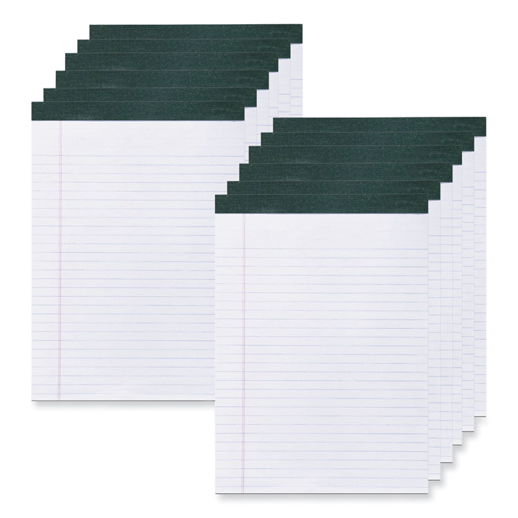 Roaring Spring Recycled Legal Pad, Wide/Legal Rule, 40 White 8.5 x 11 Sheets, Dozen (ROA74713)