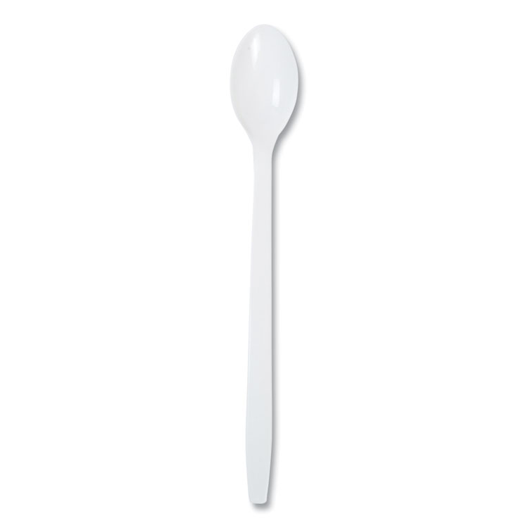 AmerCareRoyal Polypropylene Cutlery, Soda Spoon, Plastic, 7.87", White, 1,000/Carton (RPPP2303W)