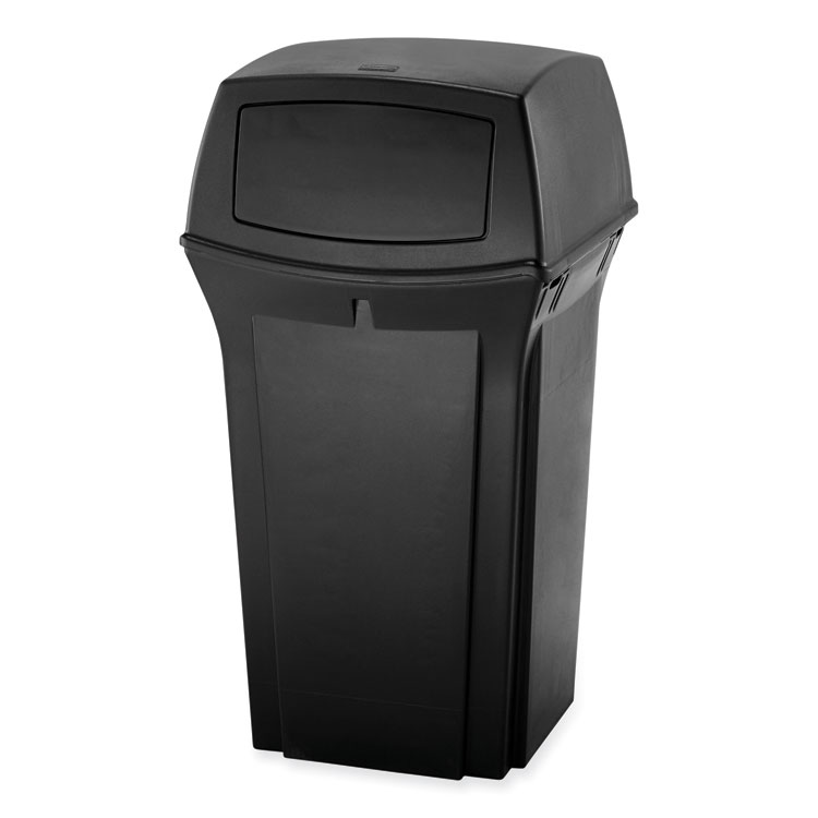 Rubbermaid Commercial Ranger Fire-Safe Container, 45 gal, Structural Foam, Black (RCP917188BLA)