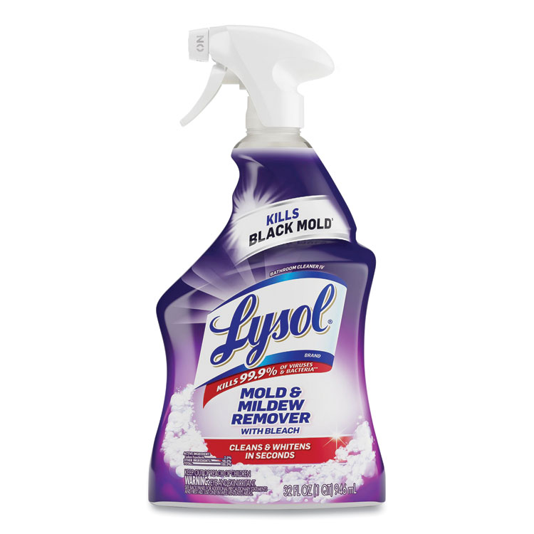 LYSOL Brand Mold and Mildew Remover with Bleach, Ready to Use, 32 oz Spray Bottle (RAC78915EA)